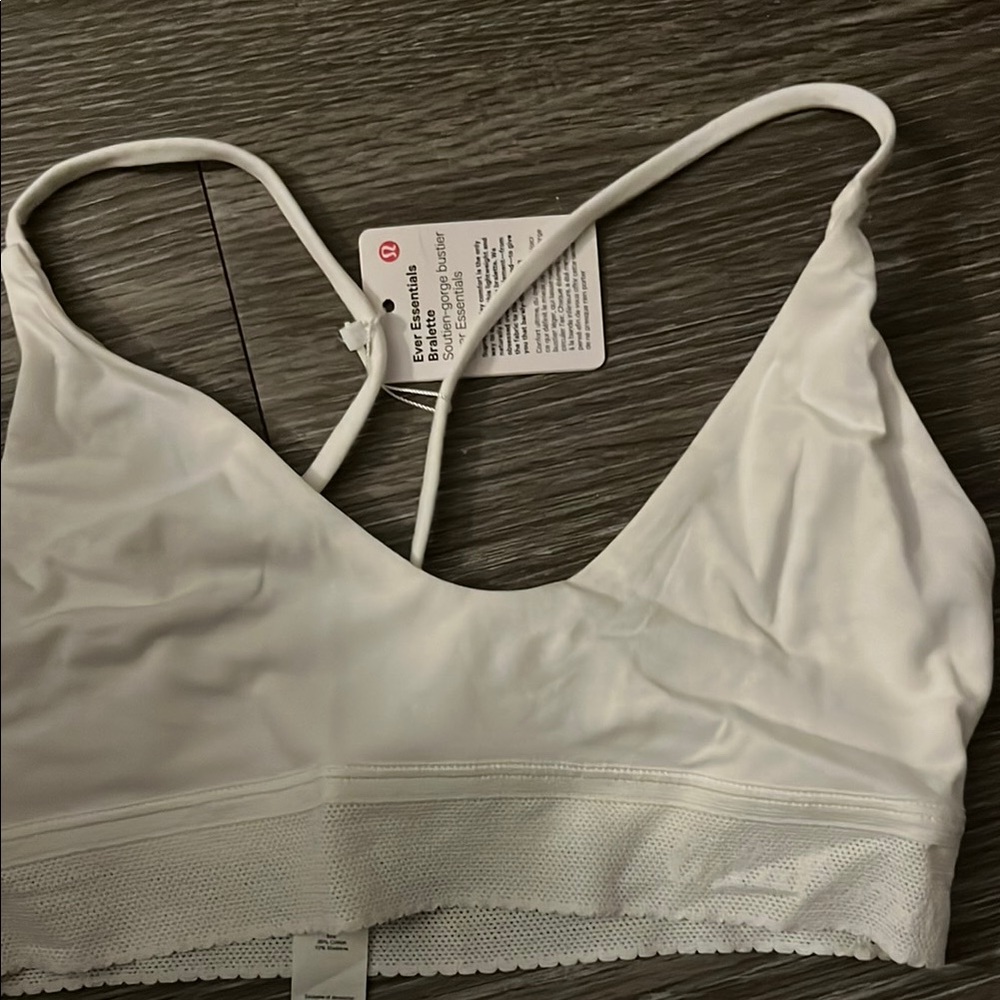 Lululemon Athletica White Sports Bra